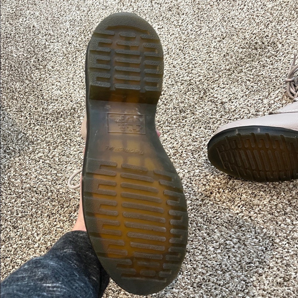 Dr. Martens 1460 Pascal Virginia Lace up vintage taupe Combat Boots - Picture 8 of 9